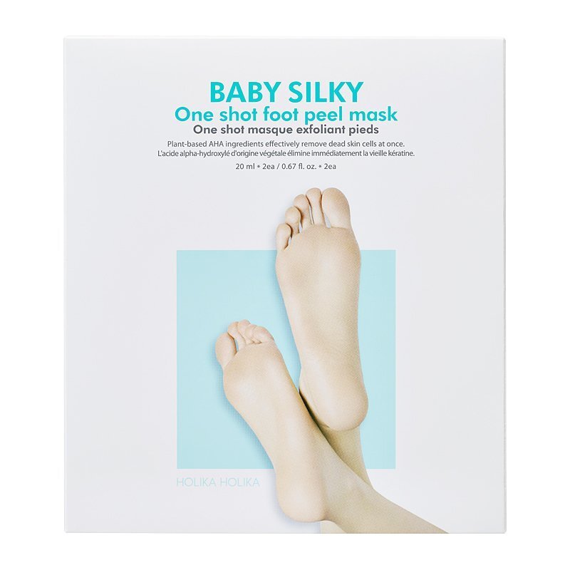 Holika Holika Baby Silky One Shot Foot Peel Mask - rūgštinis šveitiklis pėdoms